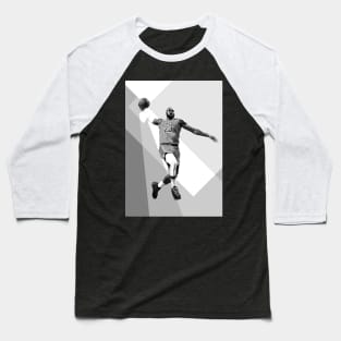 Lebron James Dunk WPAP Pop Art Black & White Illustration Baseball T-Shirt